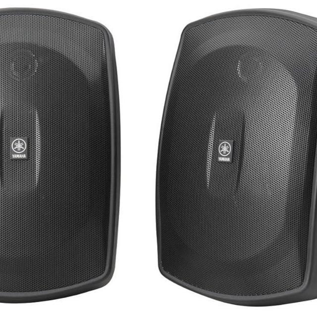 YAMAHA NS-AW190BL 2-Way Indoor/Outdoor Speakers (Pair, Black)