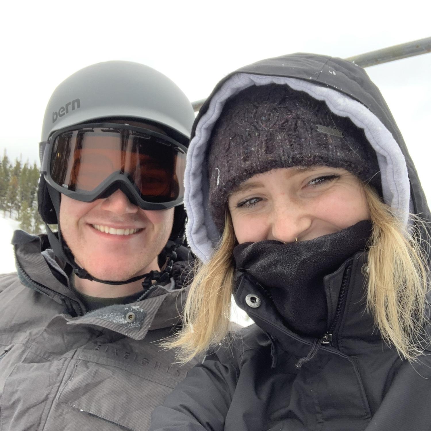 Justin taught Kaitlin how to ski at Mt. Hoodoo in Oregon.