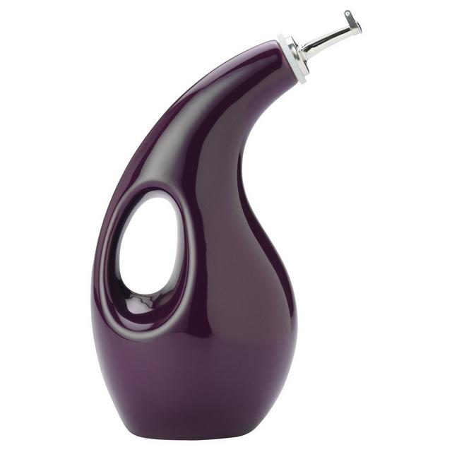 Rachael Ray 24oz Stoneware Extra Virgin Olive Oil Dispenser Bottle Purple