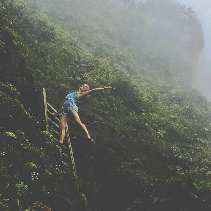 Hiking in volcanic jungle in Martinique- May 2018