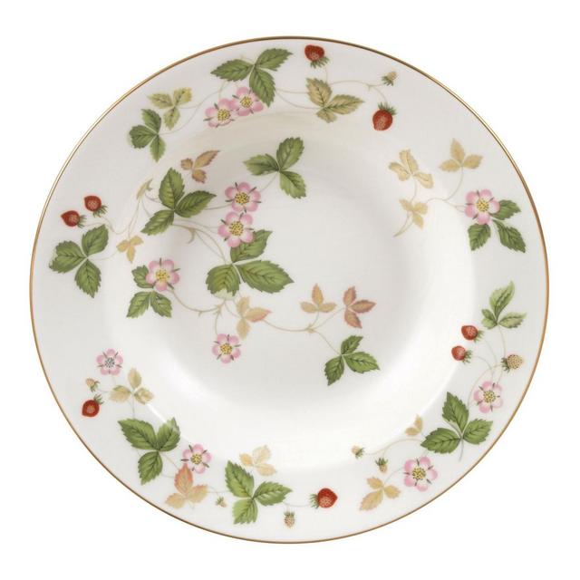 Wild Strawberry Rim Soup Bowl