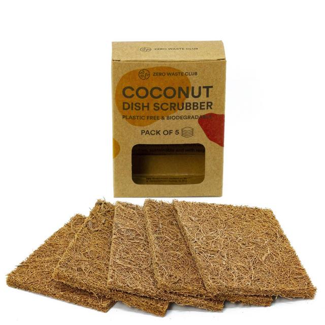 Coconut Dish Scour Pads - 5 Pack