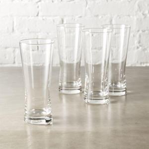 set of 4 corset beer-cocktail glasses