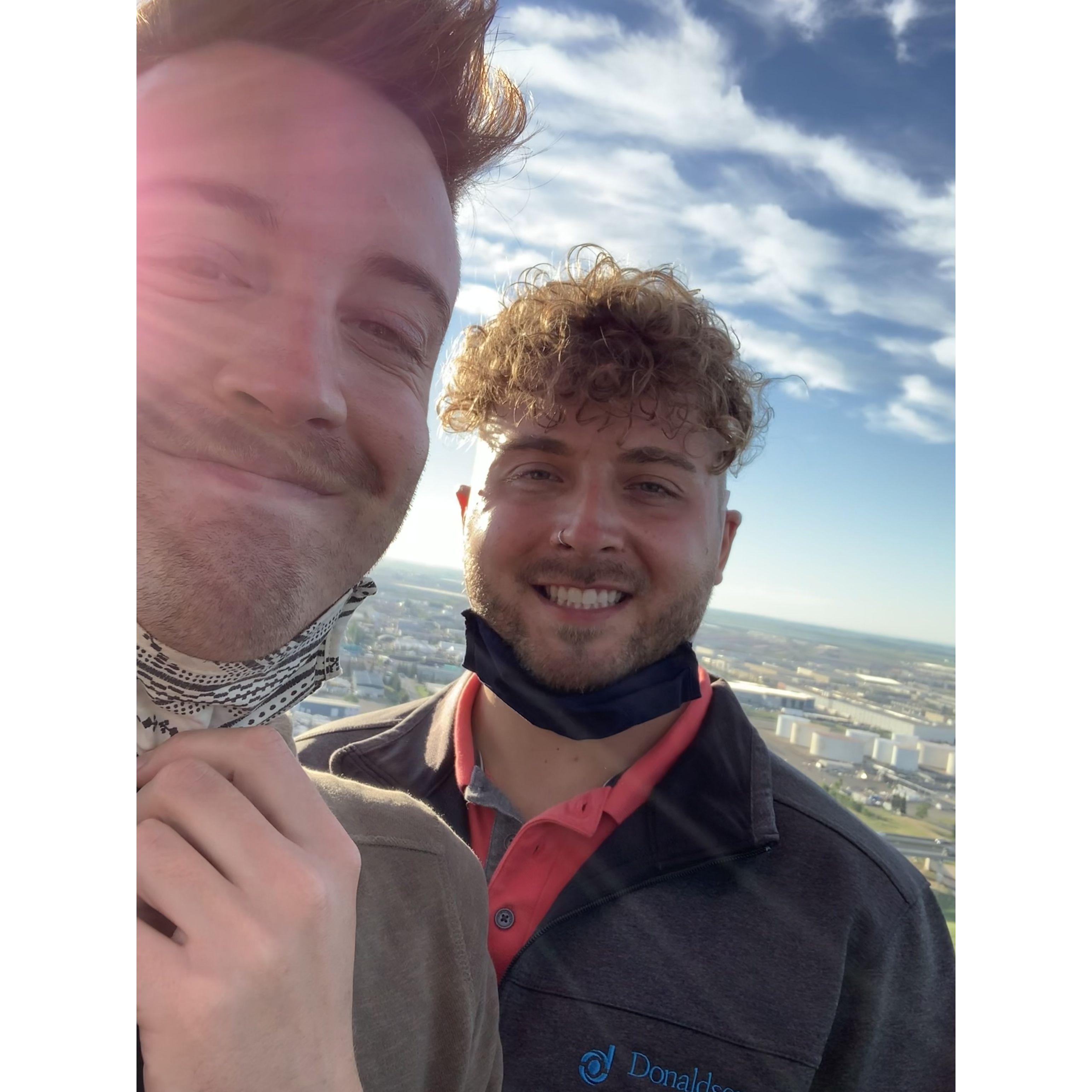 Koda's 28th and our hot air balloon ride.