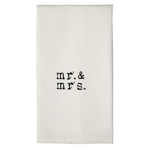 Mr. & Mrs. Wedding Printed Hand Towel