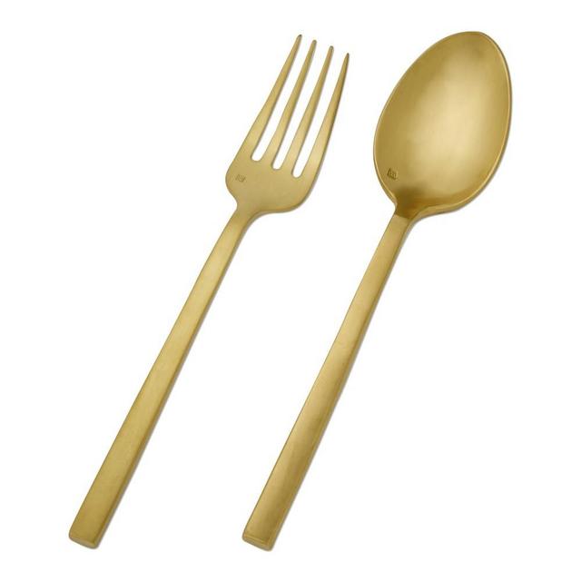 Fortessa Arezzo Brushed Gold Hostess Set