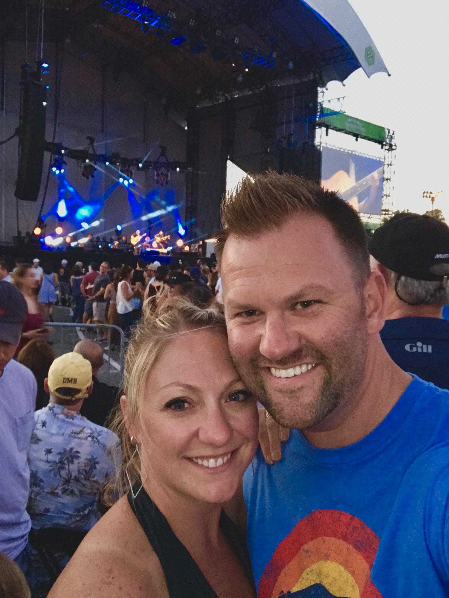 Enjoying our mutual love of Dave Matthews and Tim Reynolds in Chicago!