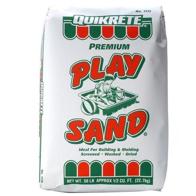 Quikrete Sandbox Play Sand – Outdoor Kids Filtered Playsand for Sand Box – Screened, Washed and Dried Tan Color - 50 Pounds