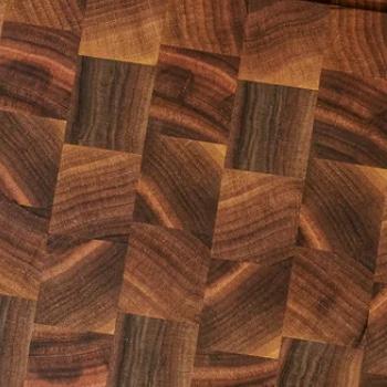Custom End Grain Wood Cutting Board made by Kim