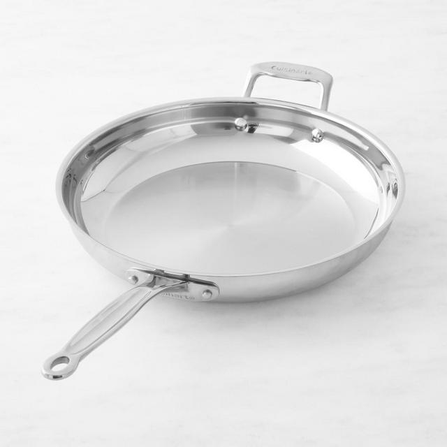 Cuisinart Chef's Classic Stainless-Steel Skillet, 12" with Helper Handle