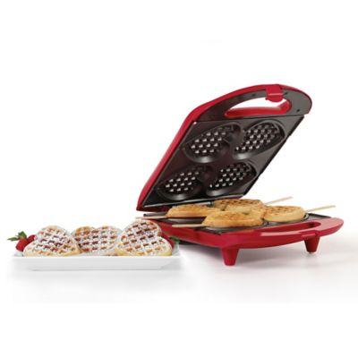 Holstein® House Heart-Shaped Waffle Maker in Red