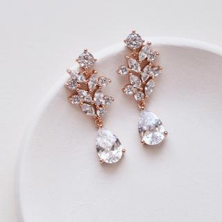 Anna Floral CZ Earrings