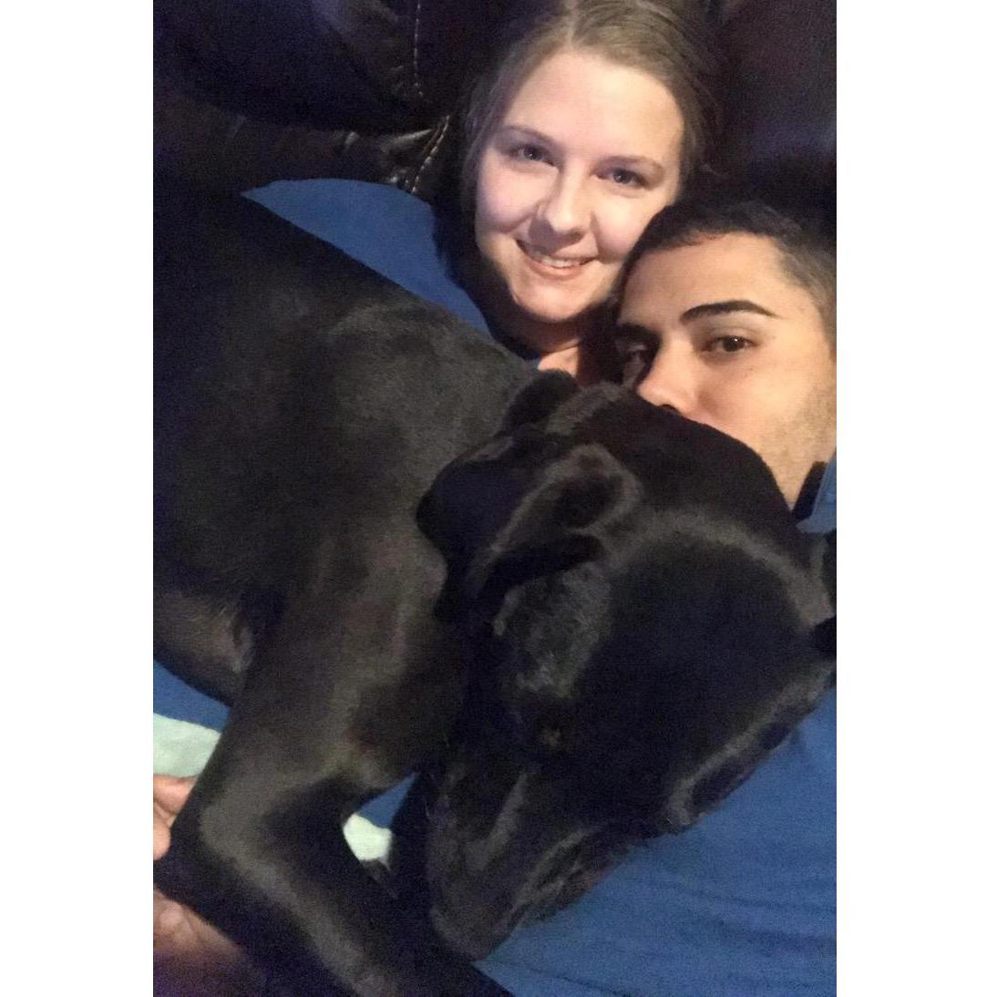 Jordyn thinks she's still a lap dog <3