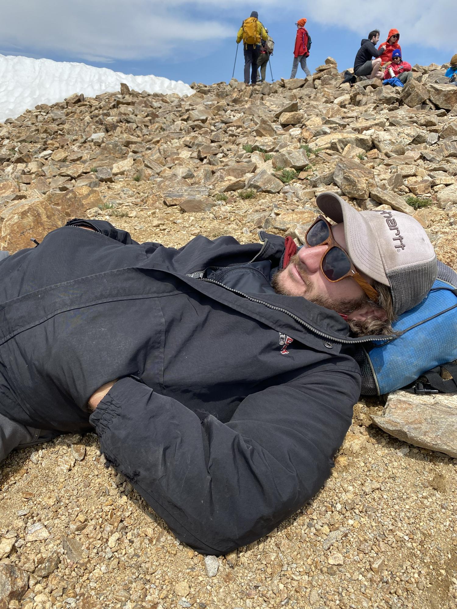 Jay after our first 14-er.