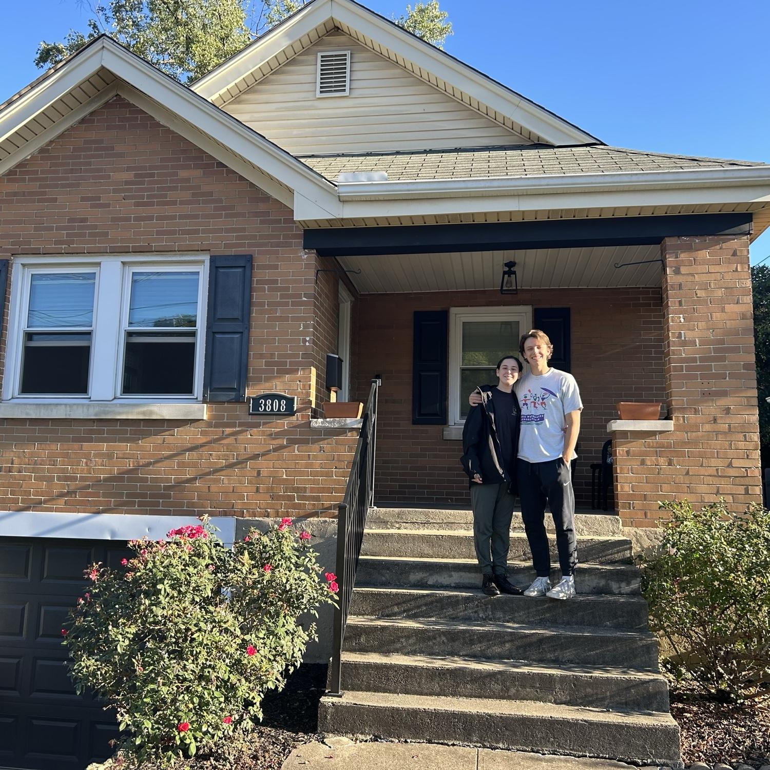 Our first home together in Cincinnati!