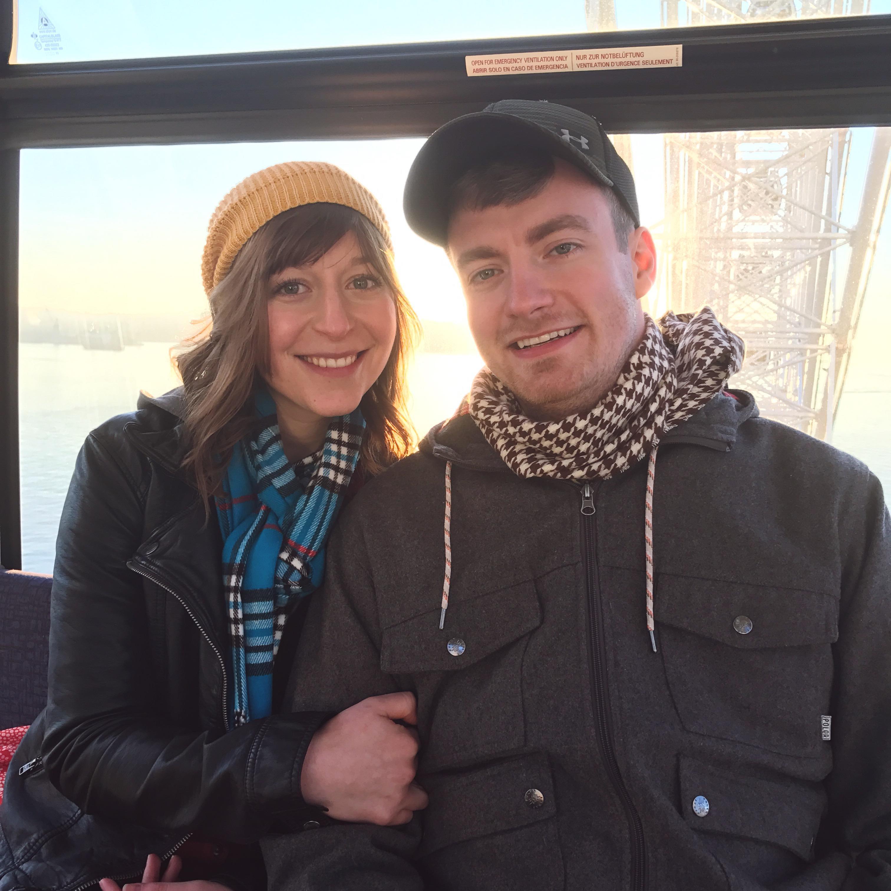 Our first trip to Seattle (back when Jordan was a brunette!)