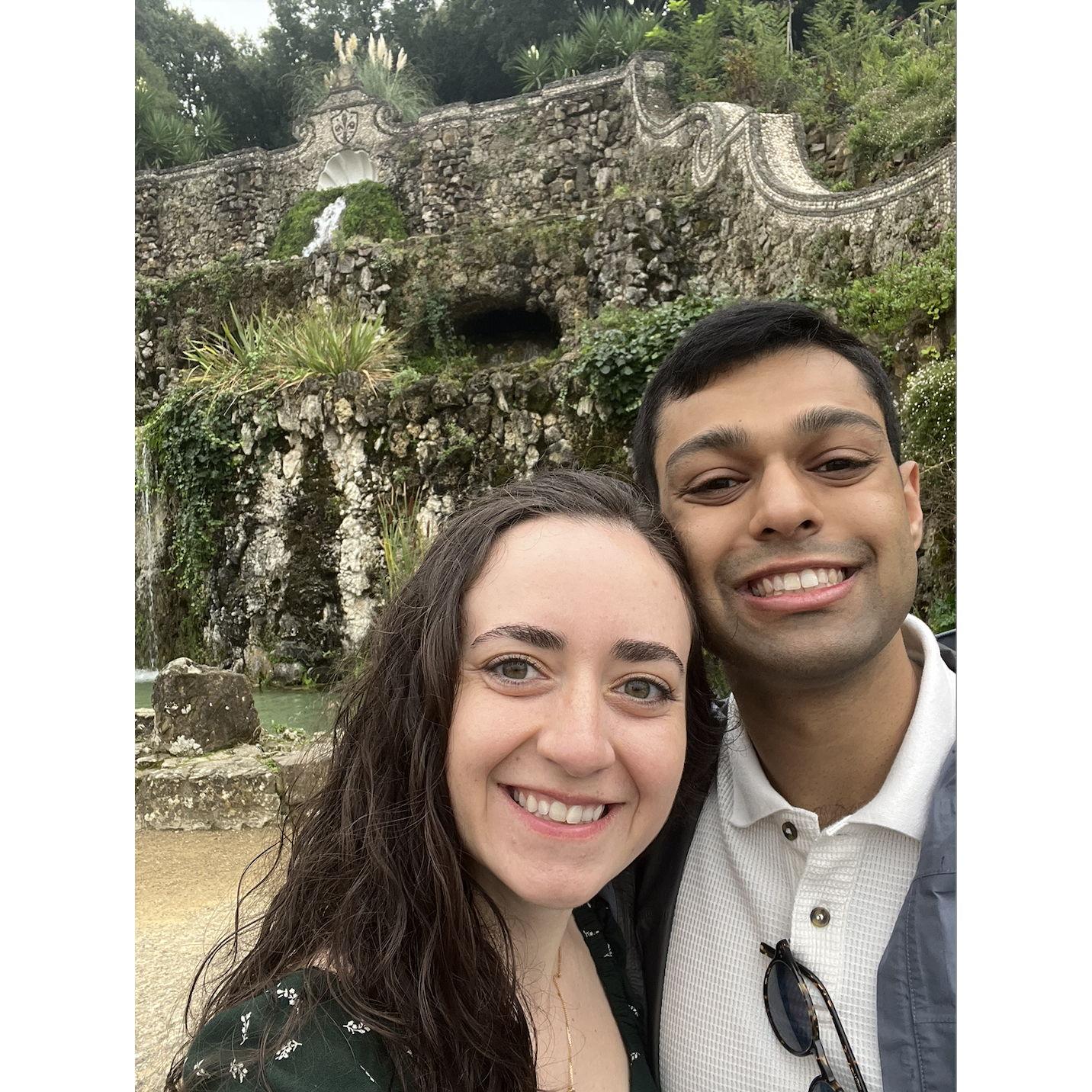 This picture was taken just a few minutes before Samip proposed in Florence, on our walk up to the viewpoint of the city! (2024)