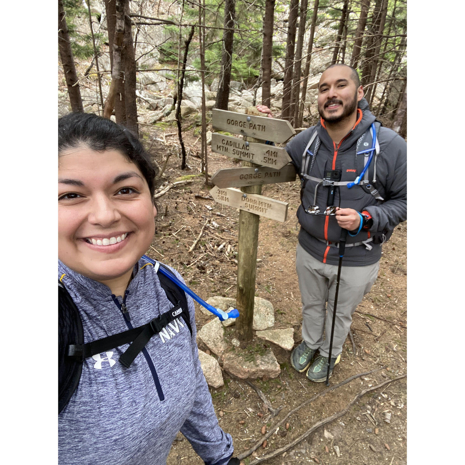 First tough hike in Maine together!