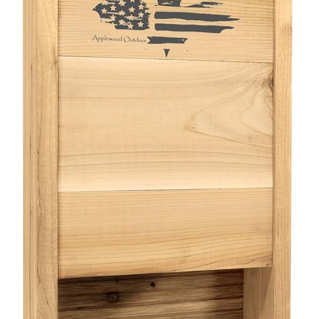 Made in USA, Premium-Grade Red Cedar Bat House, 2 Chamber Bat Box, Easy-to-Install Wooden Bat House Kit, Weather-Resistant Bat Houses for Outdoors, Includes Mounting Screws - Applewood Outdoor