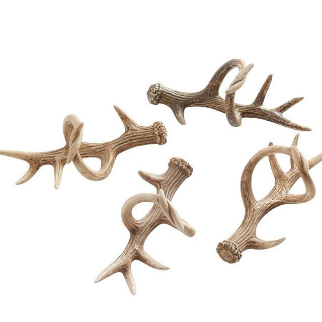 Antler Napkin Rings, Set of 4