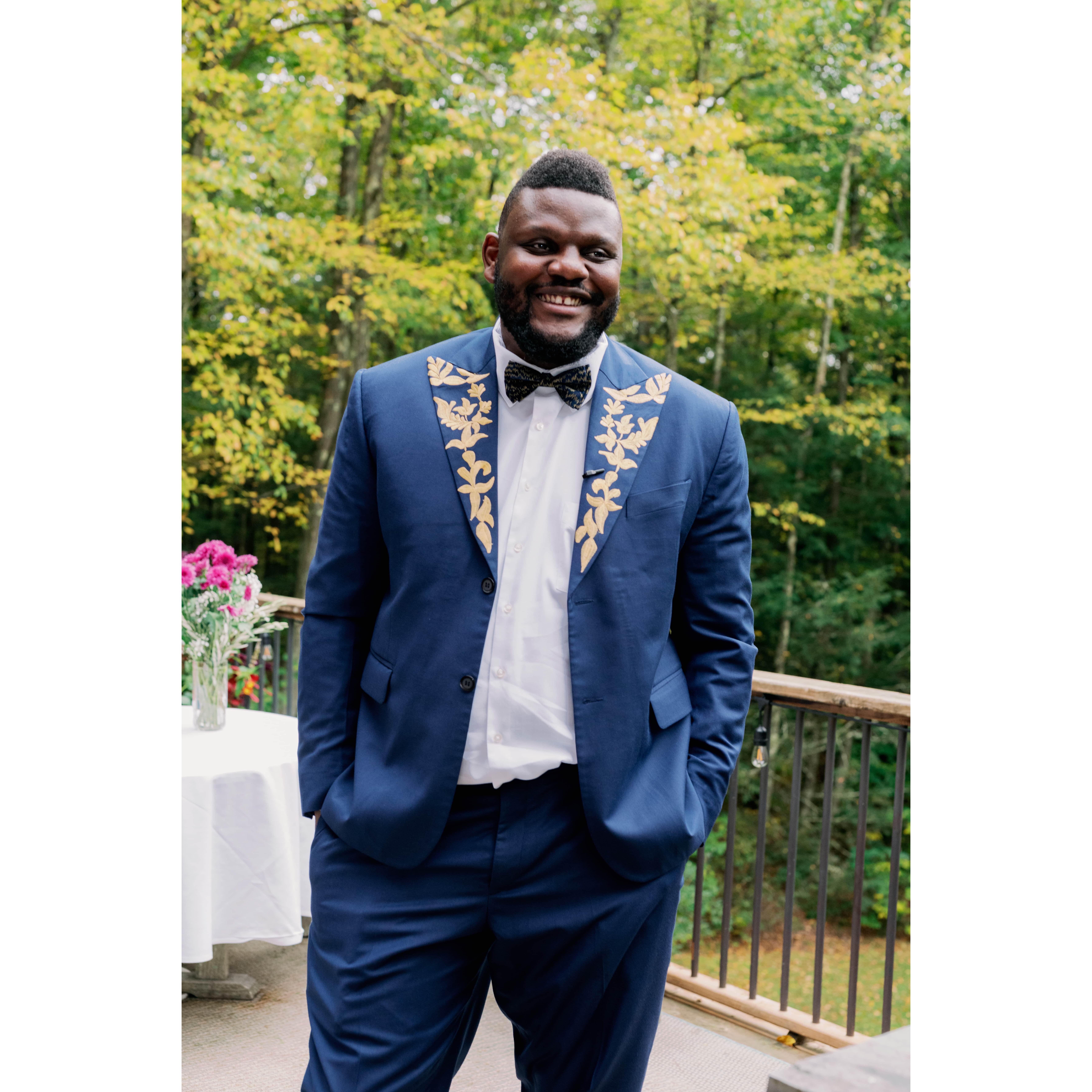 The handsome groom