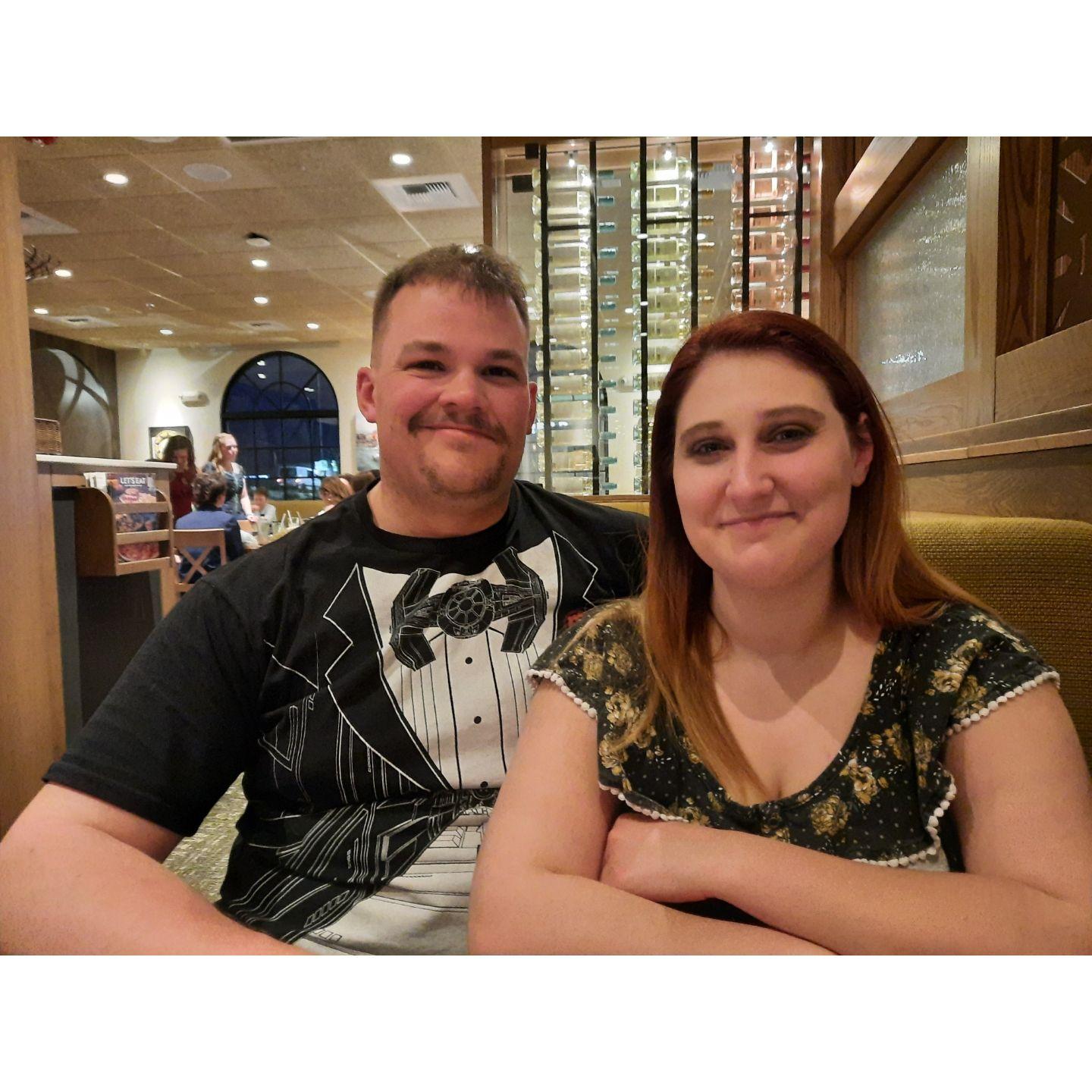 A visit with family and dinner at Olive Garden.