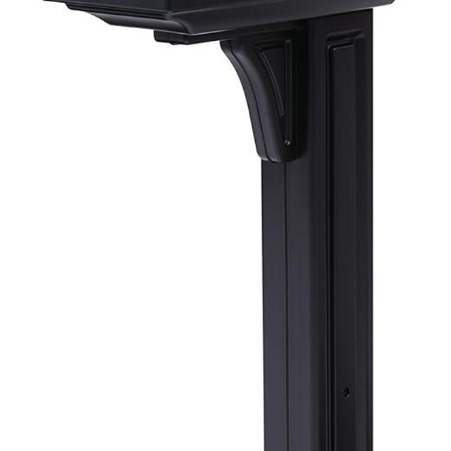 Architectural Mailboxes Classic Plastic, Dual Access, Mailbox and Post Kit, GCL100BAM, Black, Medium Capacity