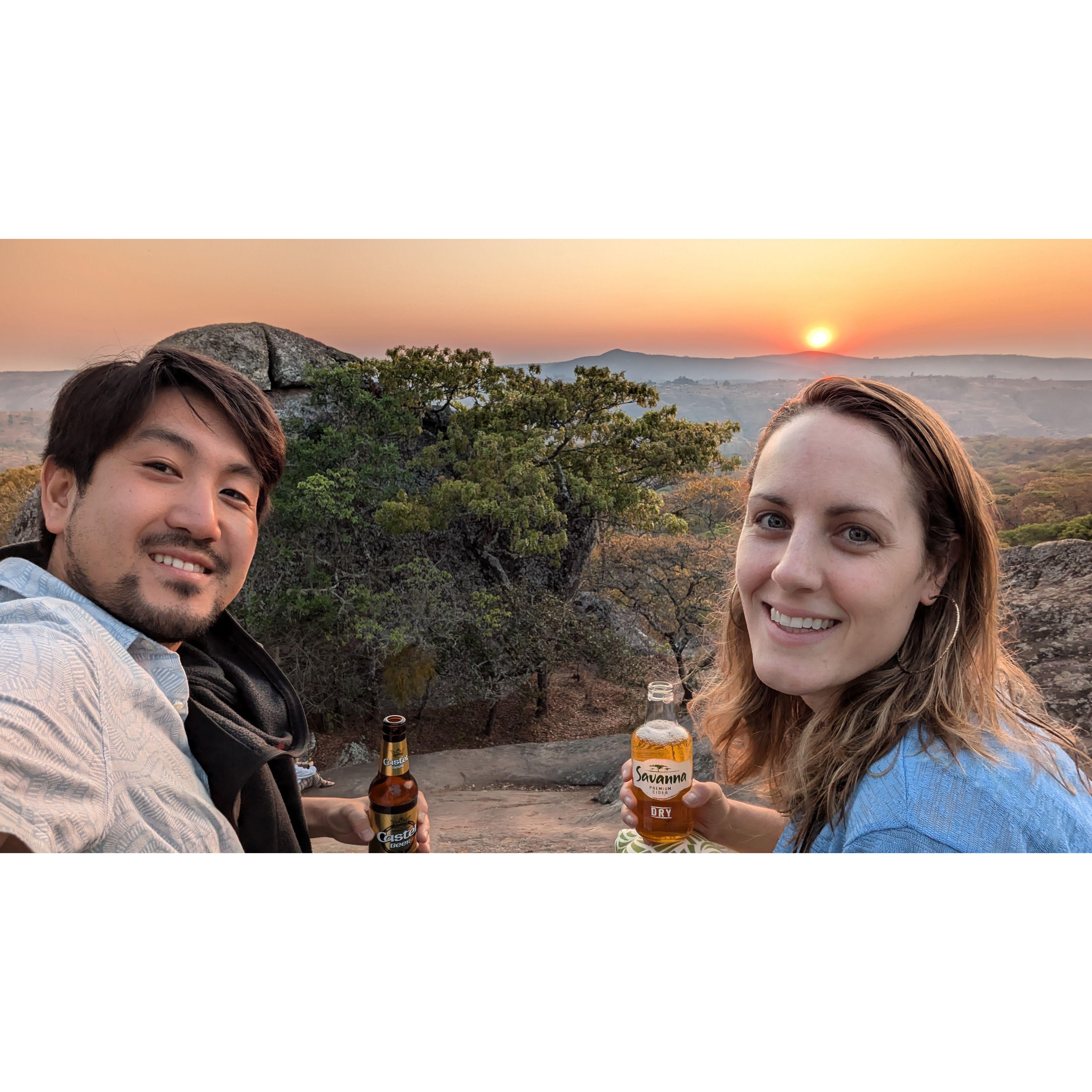 Sundowners in Ntchisi Forest, Malawi