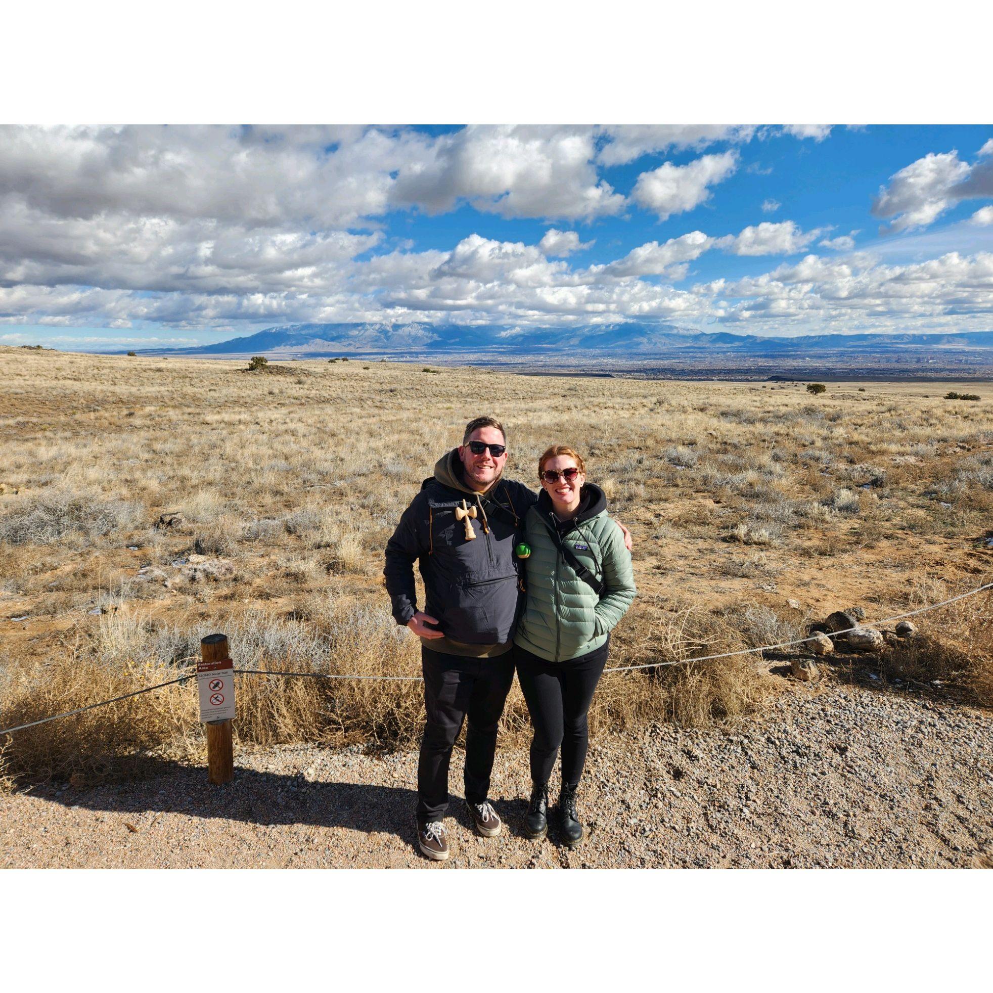 Mark's first visit to see the Three Sisters Volcanoes in NM