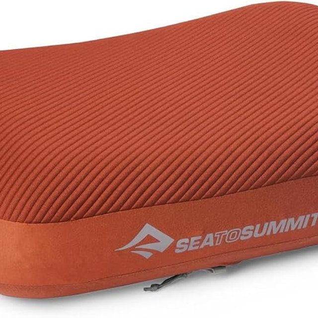 Sea to Summit Aeros Premium Inflatable Travel Pillow, Large, Picante