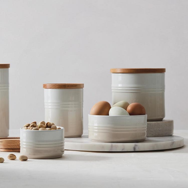Le Creuset, Short Canister with Wood Lid | Zola
