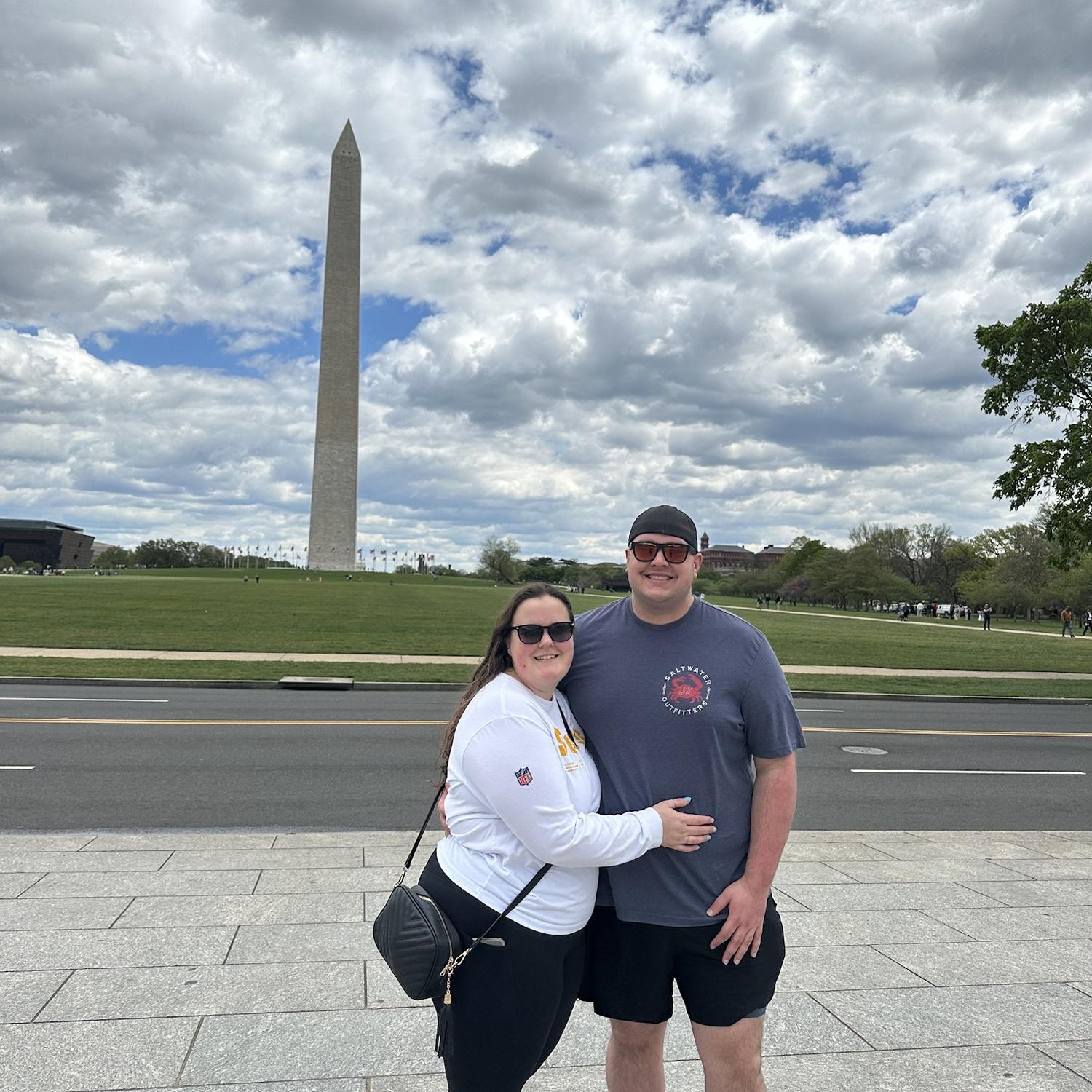 One of many trips to see Alex in DC!