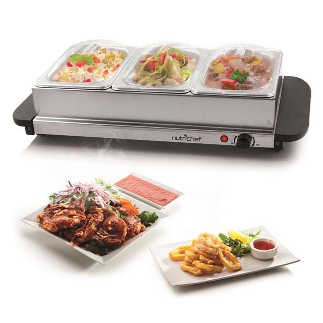 Nutrichef™ Buffet Server & Food Warmer