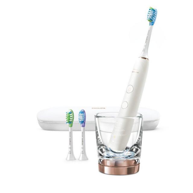 Philips Sonicare DiamondClean Smart 9300 Rechargeable Electric Toothbrush, Rose Gold HX9903/61