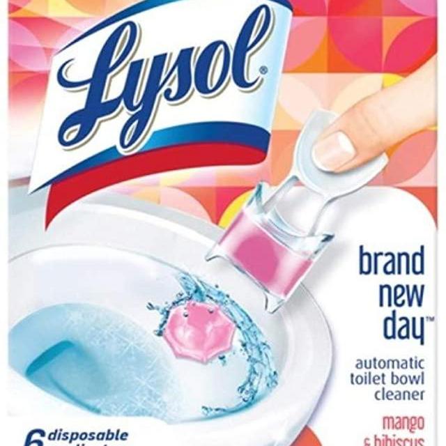 Lysol Lysol Automatic Toilet Bowl Cleaner, Click Gel, Mango & Hibiscus, 6 Count