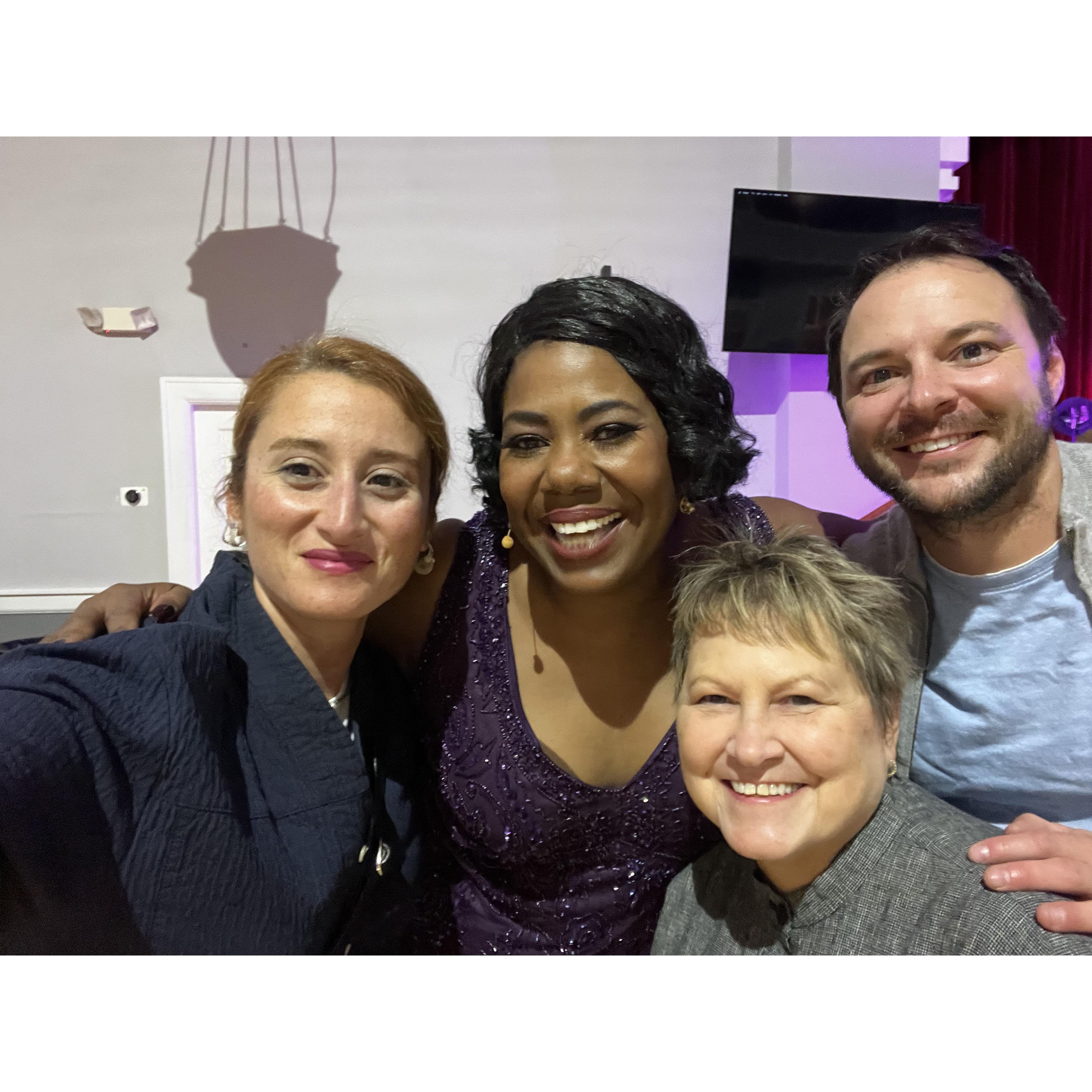 Ezgi, Jennifer & Nick with Eboni after her lead play performance.