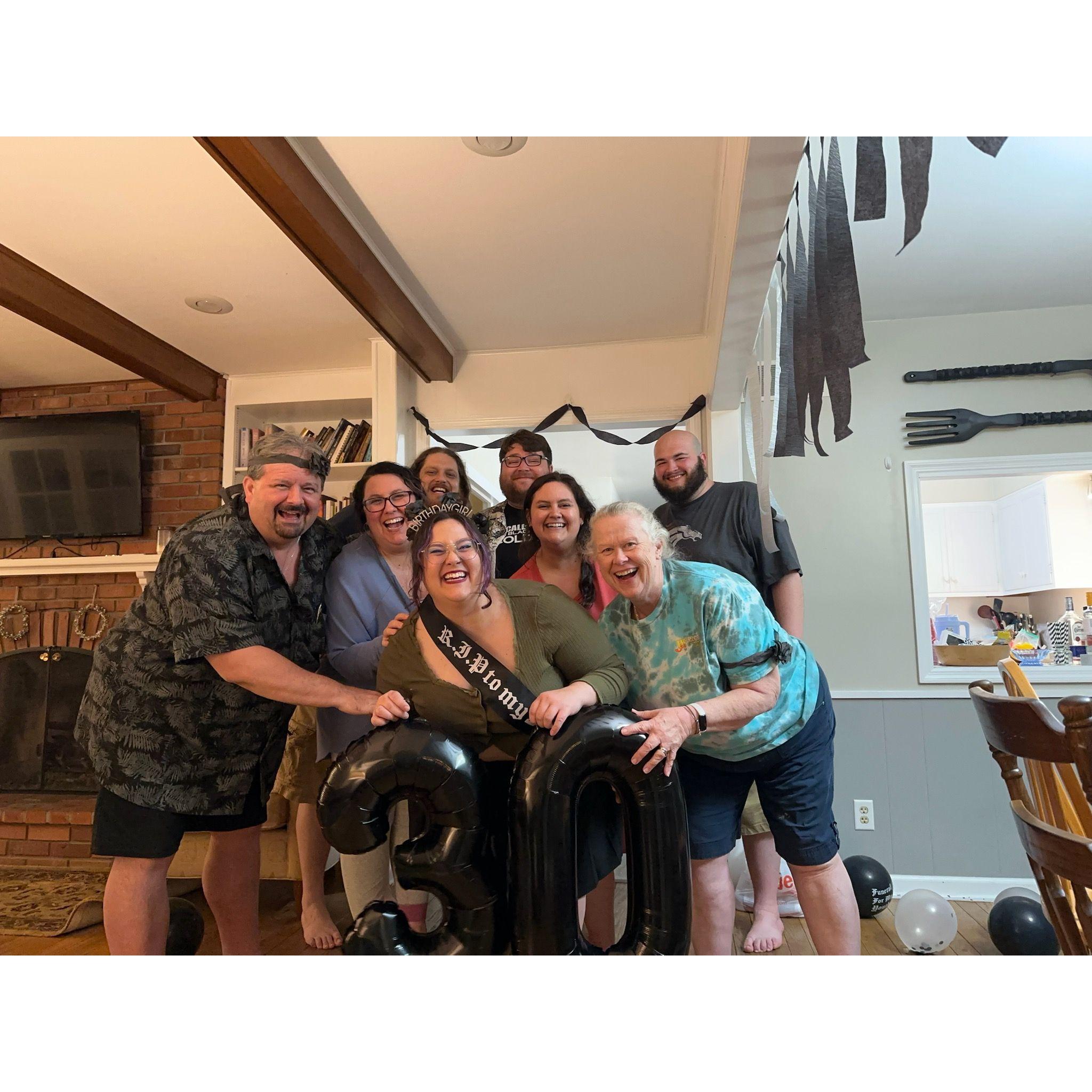 ... And 30th birthday celebrations with Maddie's dad, step-mom, and siblings, we feel so grateful for the love we have in our family!