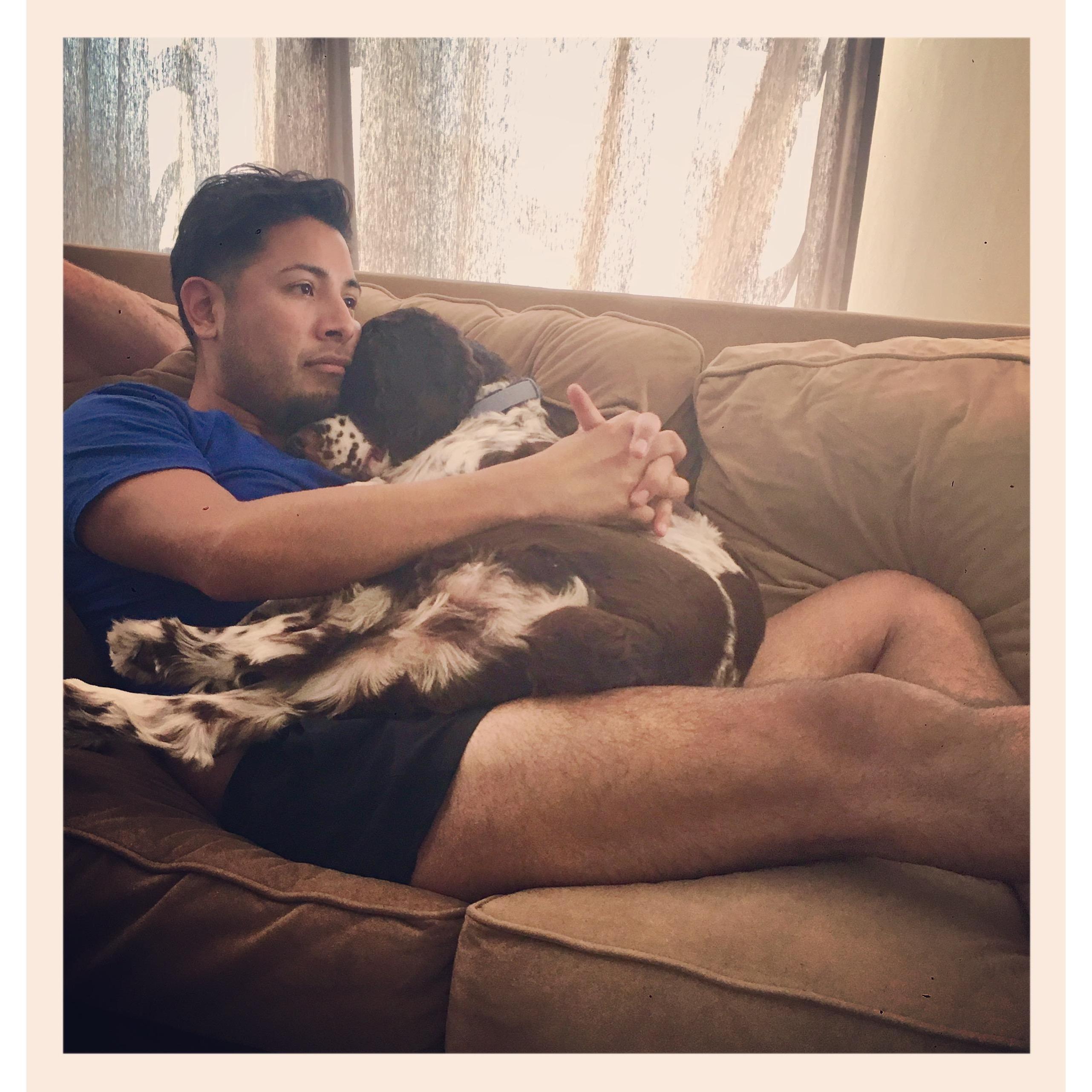 Always time to cuddle with this boy.