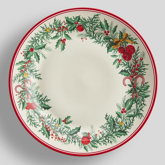 Holiday Classics Garland Dinner Plates, Set of 4