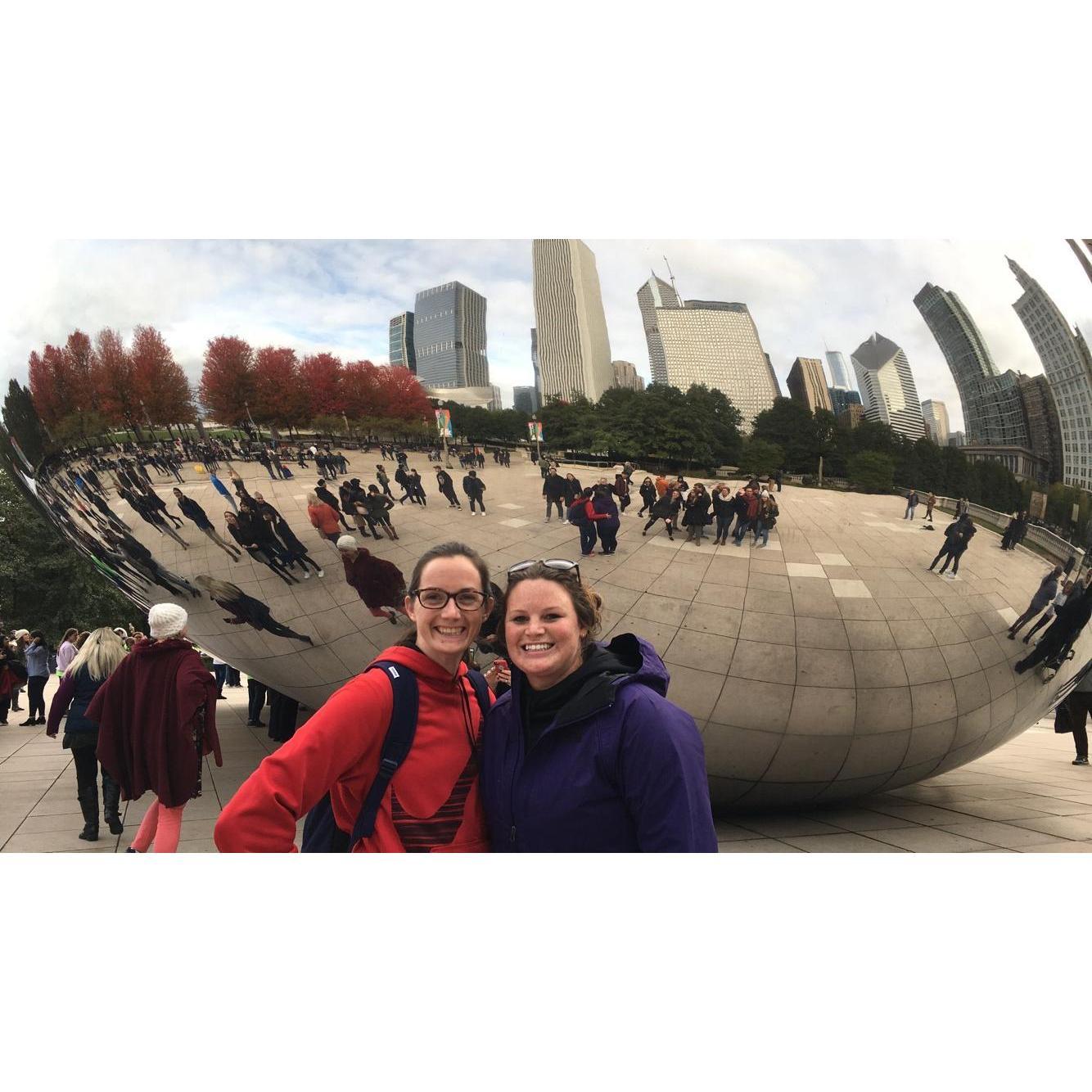 One of our many trips, The Bean in Chicago