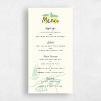 Green Wedding Menu - Spiaggia