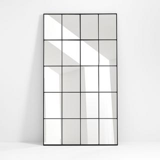 Bridget Classic Rectangular Floor Window Pane Mirror