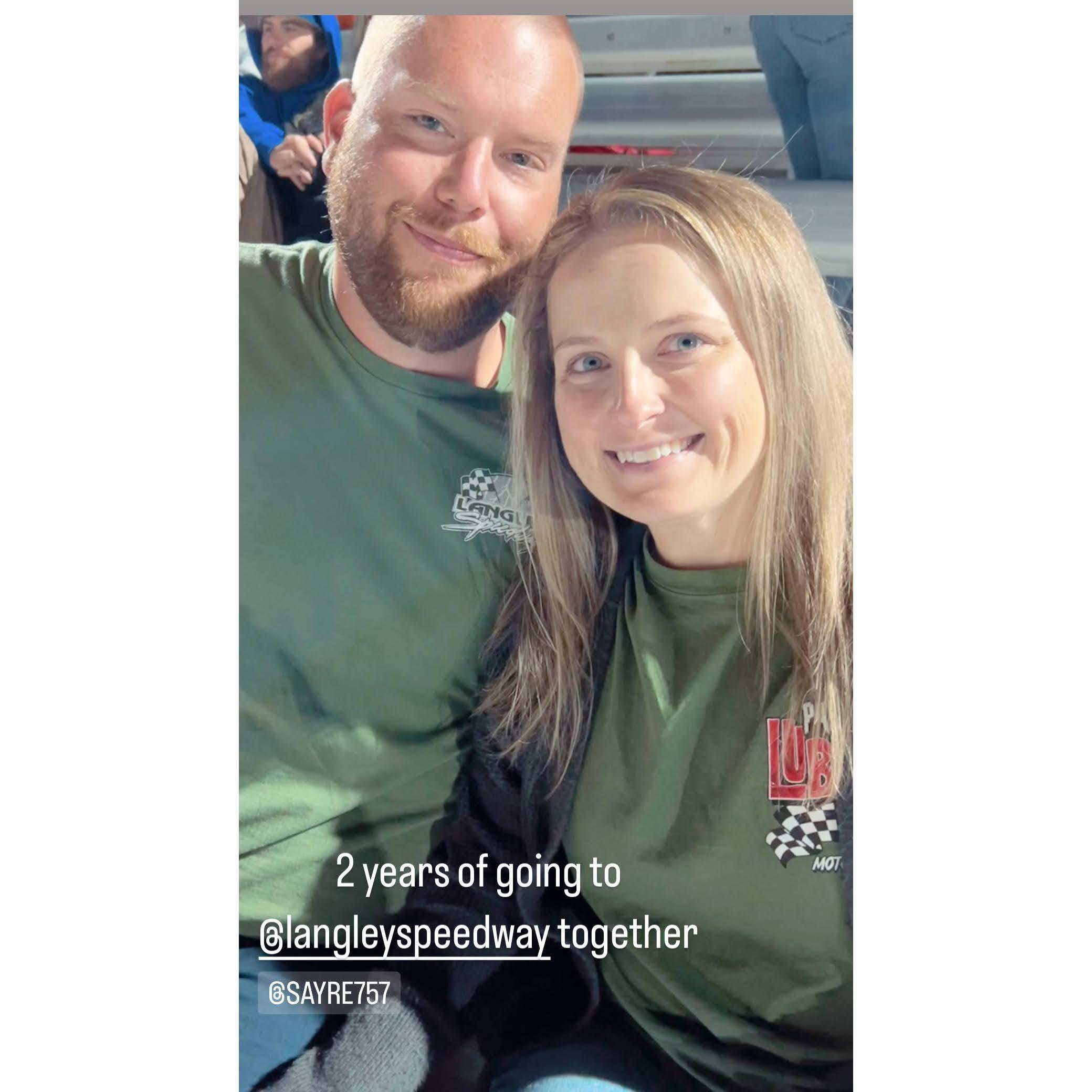 We had our first date at Langley Speedway in September 2021.