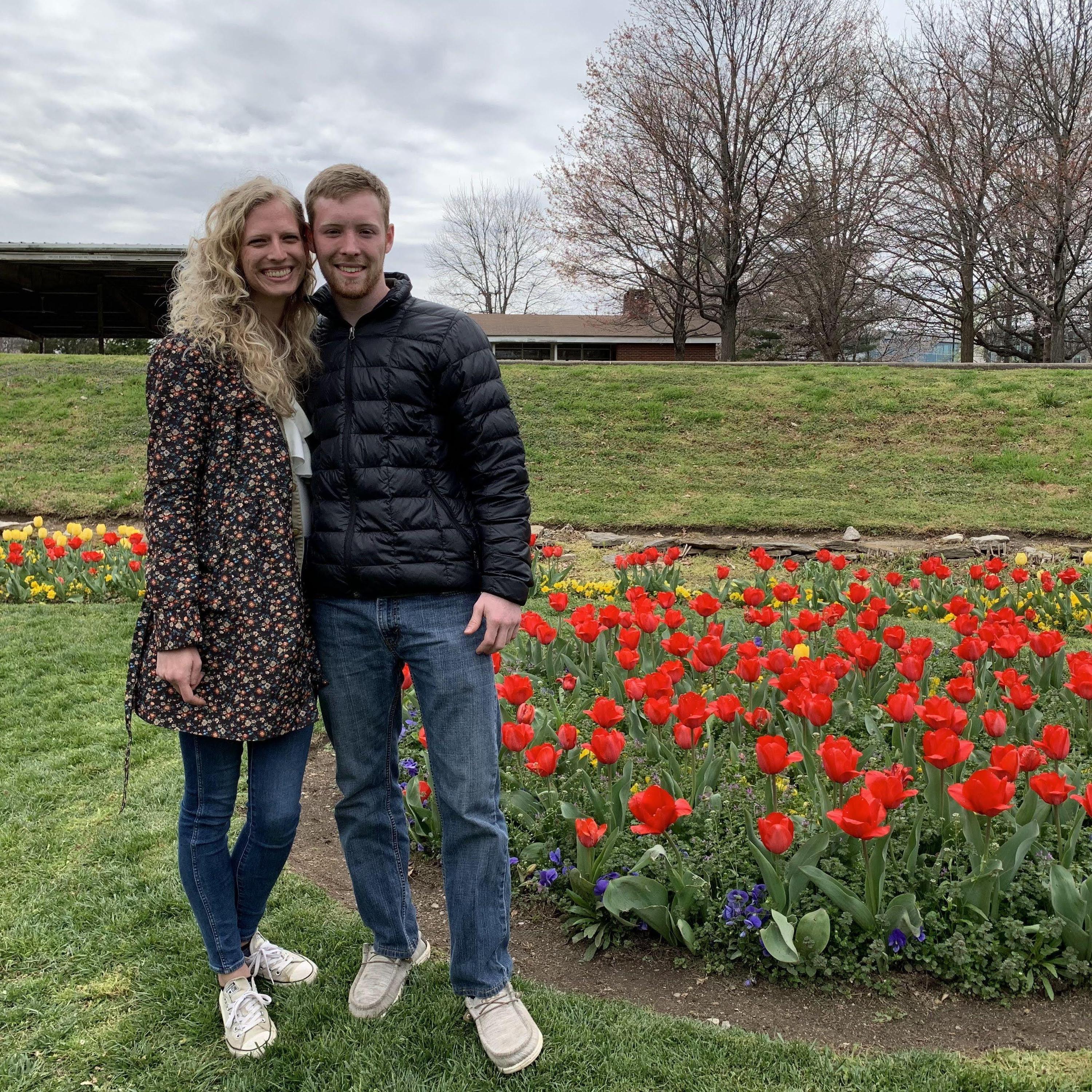 April 2022 - This was taken in the Sunken Gardens at Centennial Park near where Easton's parents got married!