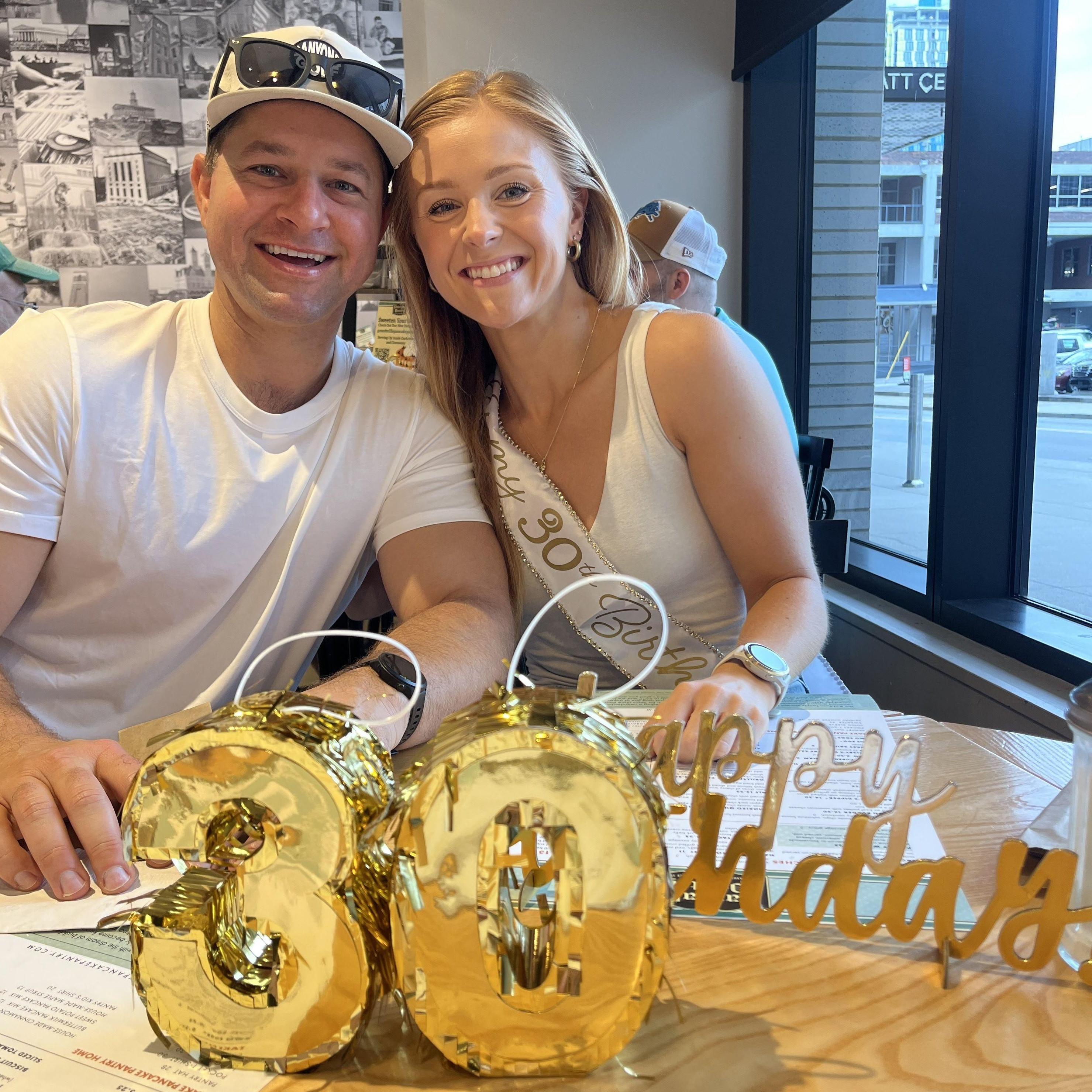 Ryan surprised Stacey on her 30th birthday with a trip to Nashville and flew her parents in for another surprise!
