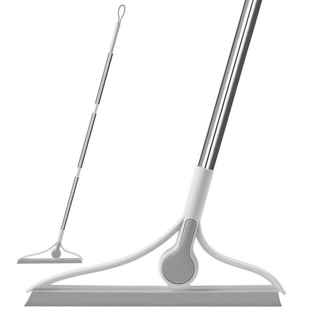 Kickleen Multifunction Silicone Broom，Rubber Magic Broom Sweeper, Squeegee Broom Sweeping Water for Floor Bathroom Kitchen Shower，Rugs，Glass Windows