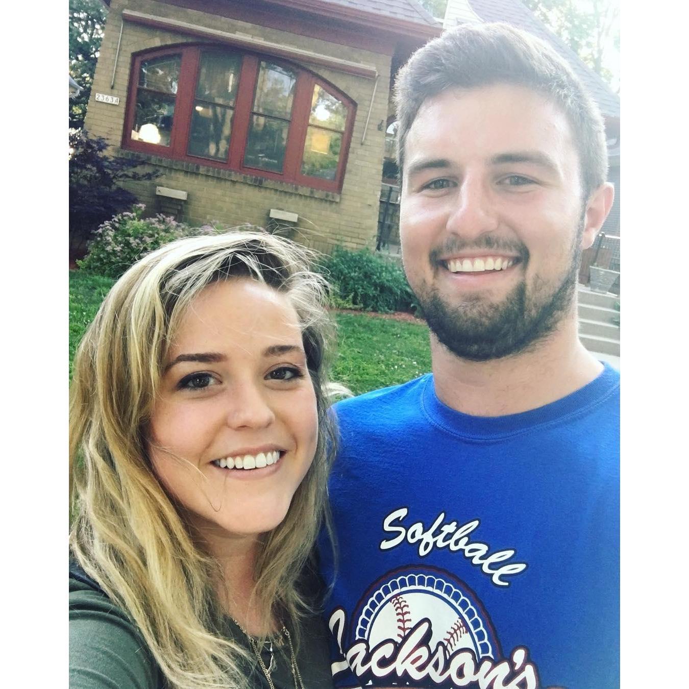 July 2018, when we signed the lease for our first place in Milwaukee together