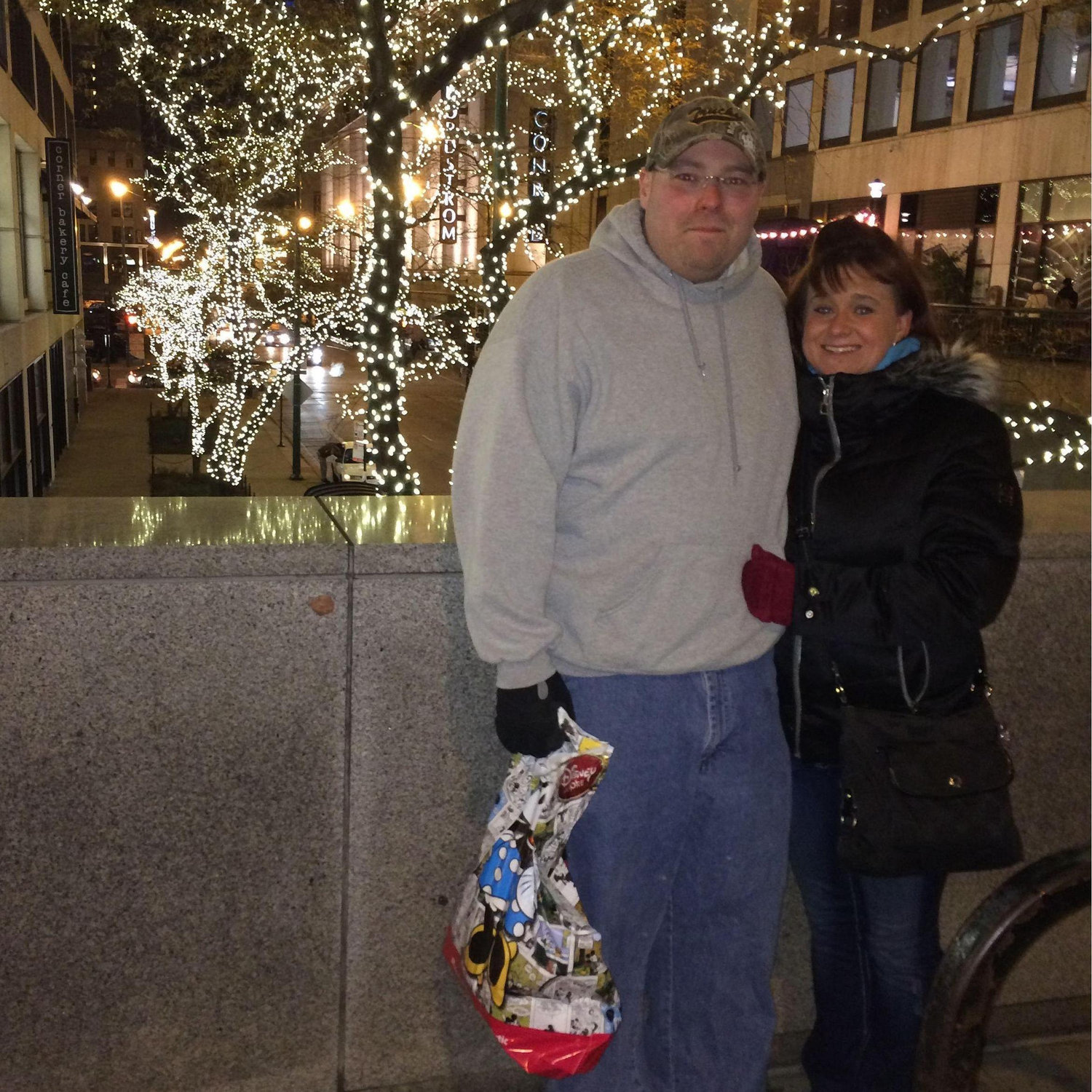 spur of the moment shopping trip downtown