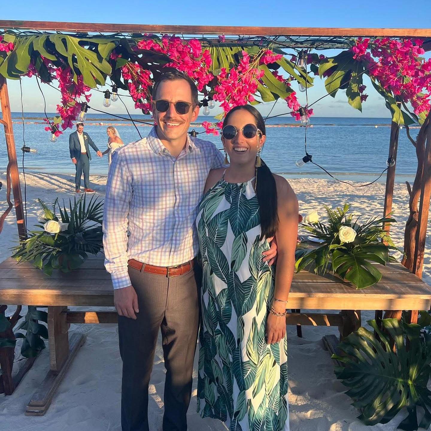 Scott and Rachel's wedding in Playa del Carmen, Mexico (2023).