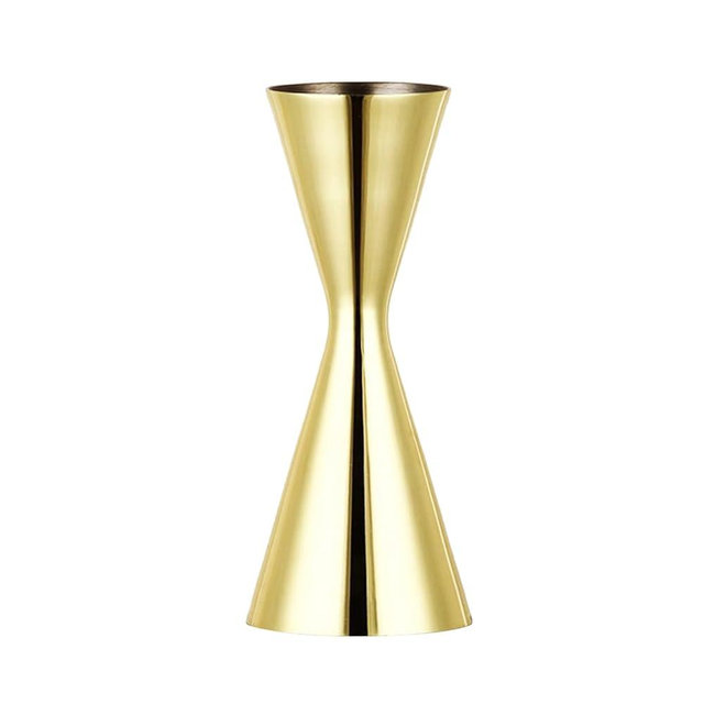 Sipoyen Gold Double Cocktail Jigger for Bartending Japanese Jigger 1oz 2oz with Measurement Heavy Duty 18/8 Stainless Steel Shot Measure Jigger
